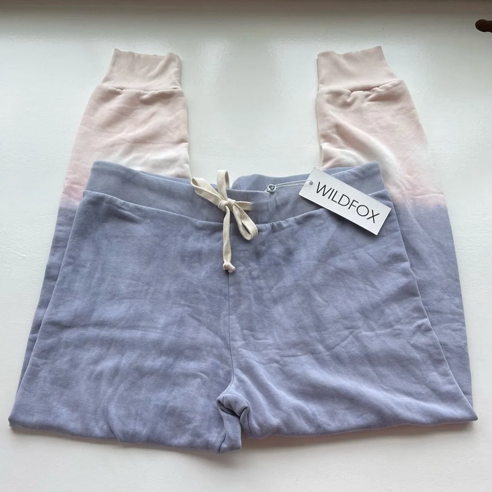 Wildfox blue and white “Jack” joggers - Picture 2 of 14